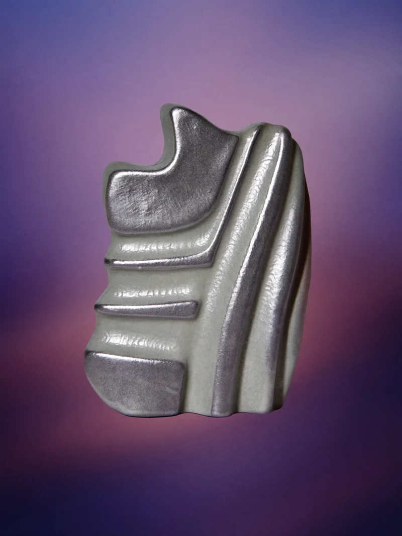 Illustration d'un souvenir en céramique sculptée, étude de design fictive